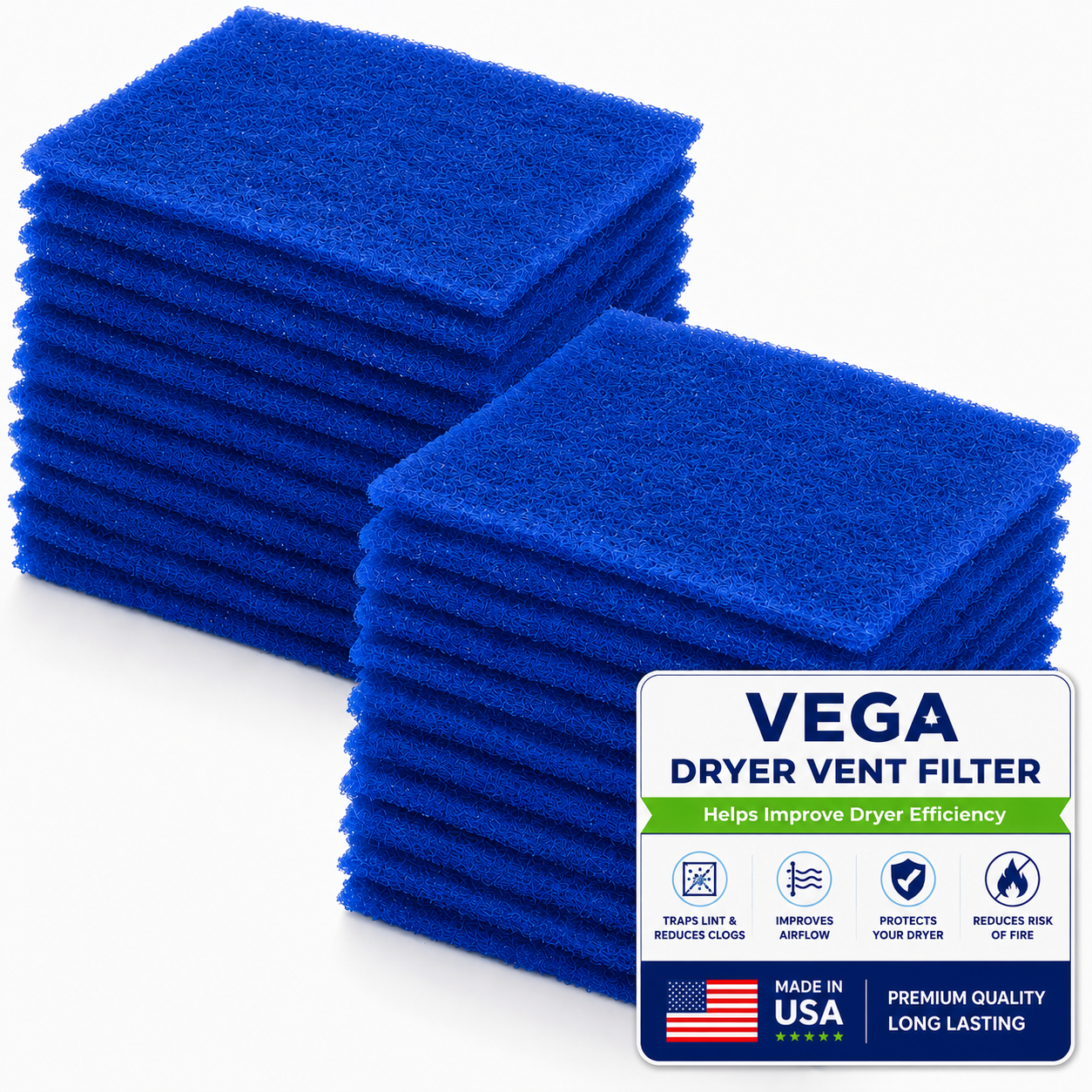 Indoor Dryer Vent/Bettervent Replacement Filters 24-pack